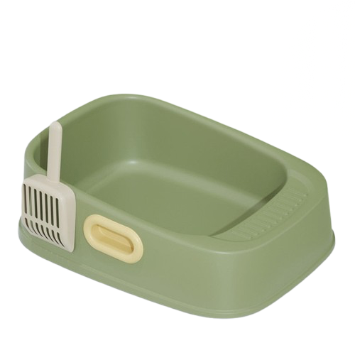 Semi Closed Design Open Cat Litter Box