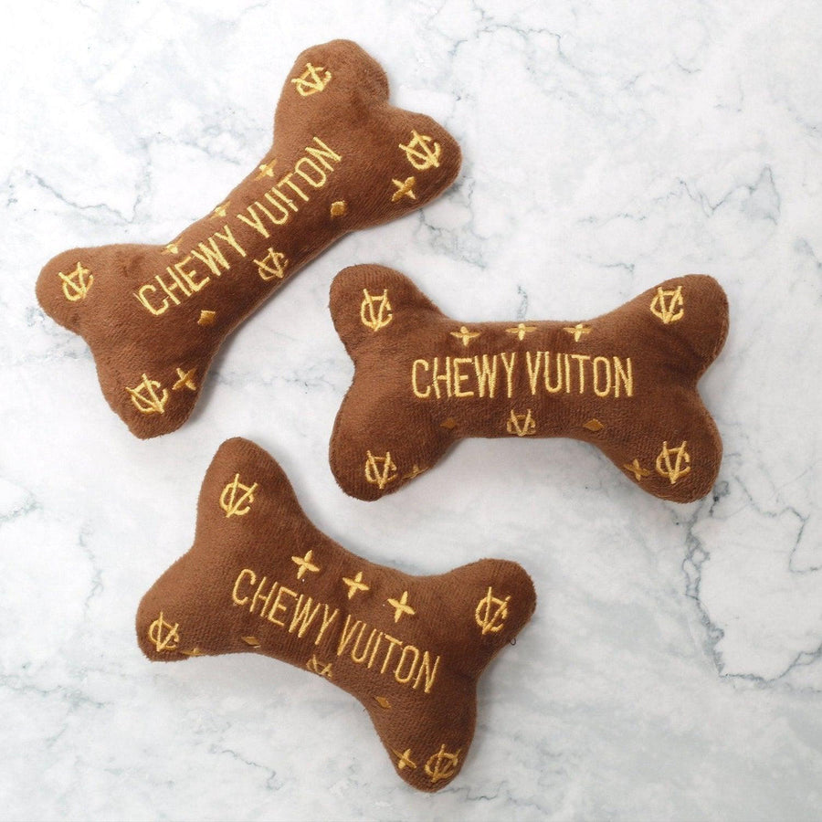 Luxury Chewy Vuiton Squeaky Dog Toy