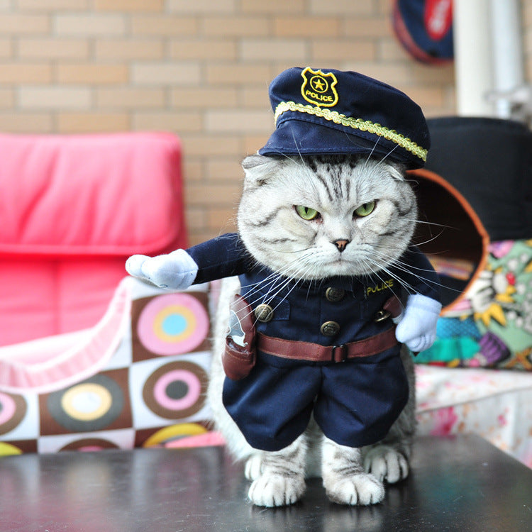 Funny Policeman Pets Costume