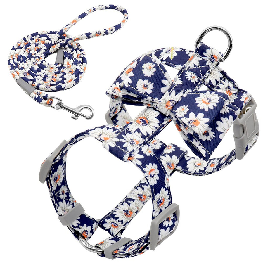 Adjustable Nylon Puppy Bowknot Harness