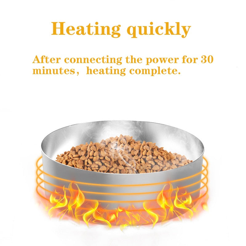 15° Tilted Pets Heating Bowls