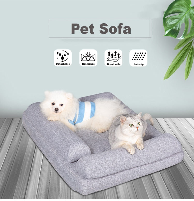 Cozy L Shaped Dog Sofa Bed