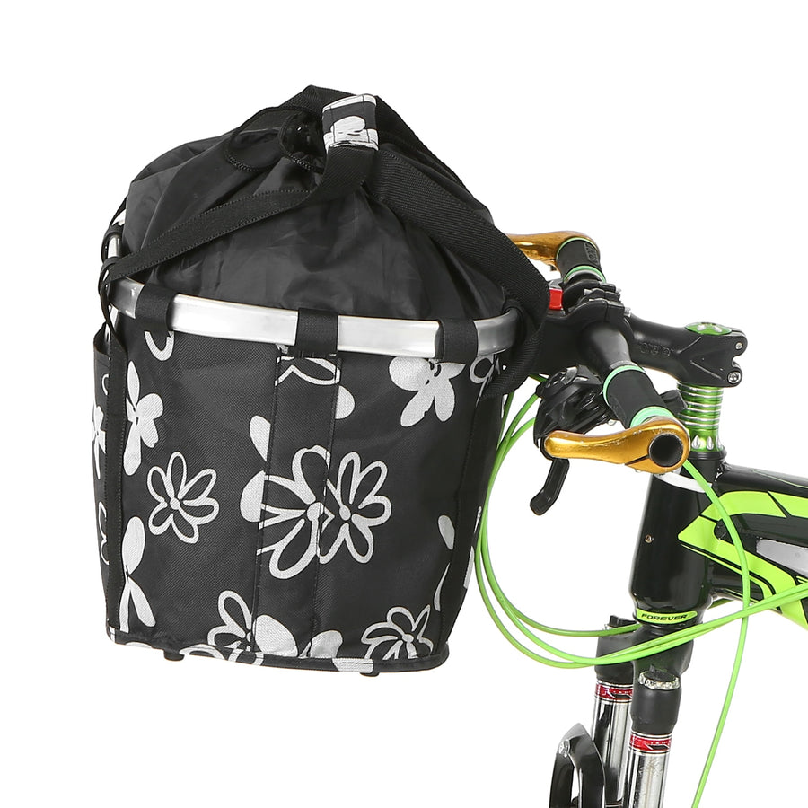 Folding Bike Black Pet Basket