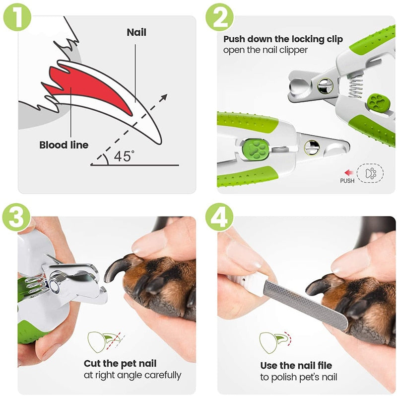 Nonslip Handles Dog Nail Clippers