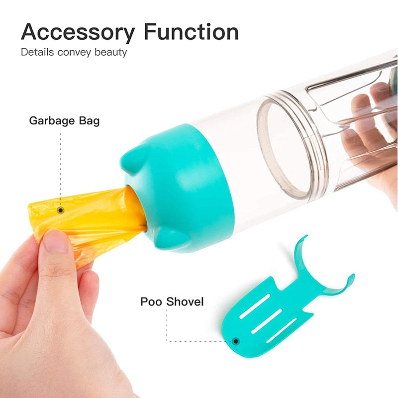 3 In 1 Outdoor Dog Water Bottle