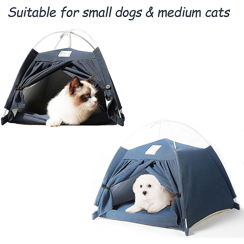 Cotton Linen Pet Tent House