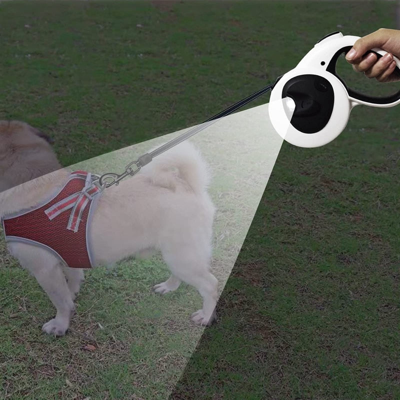 5M LED Poop Bag Dispenser Dog Leash