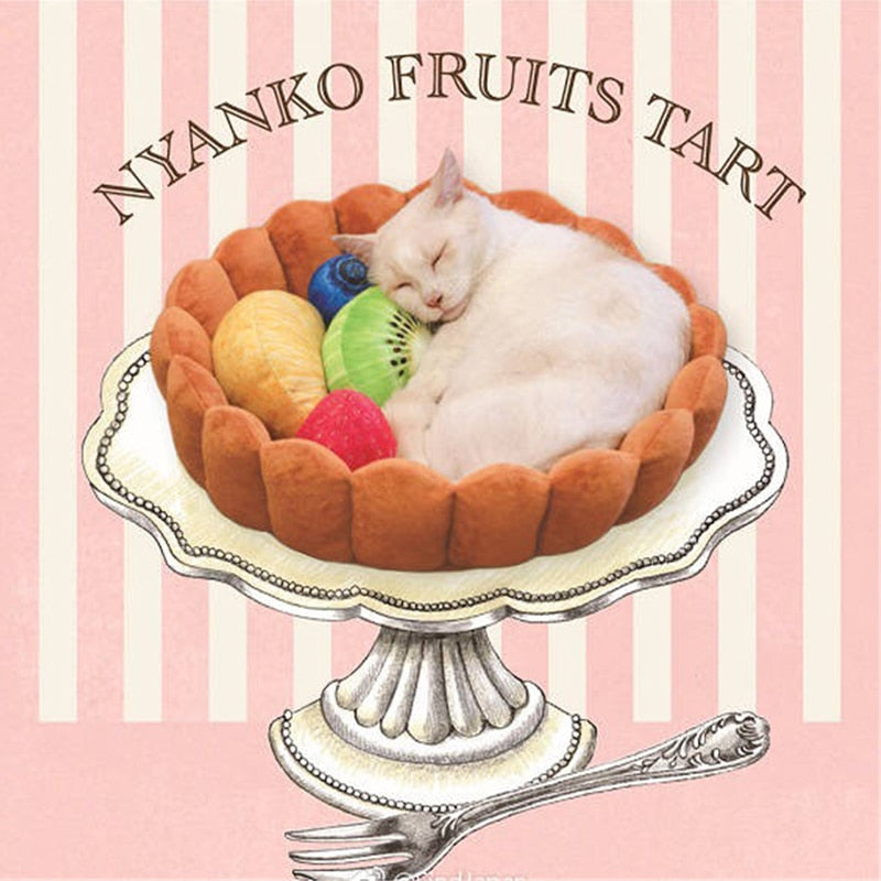 Cute Fruit Tart Pet Bed