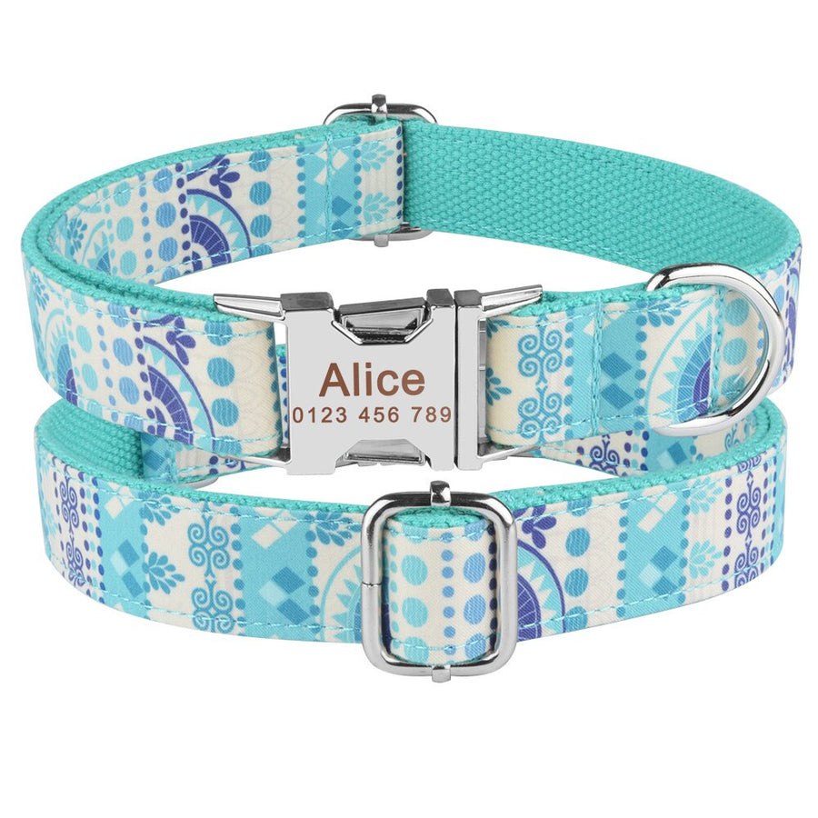 Nylon Personalised Dog Collar