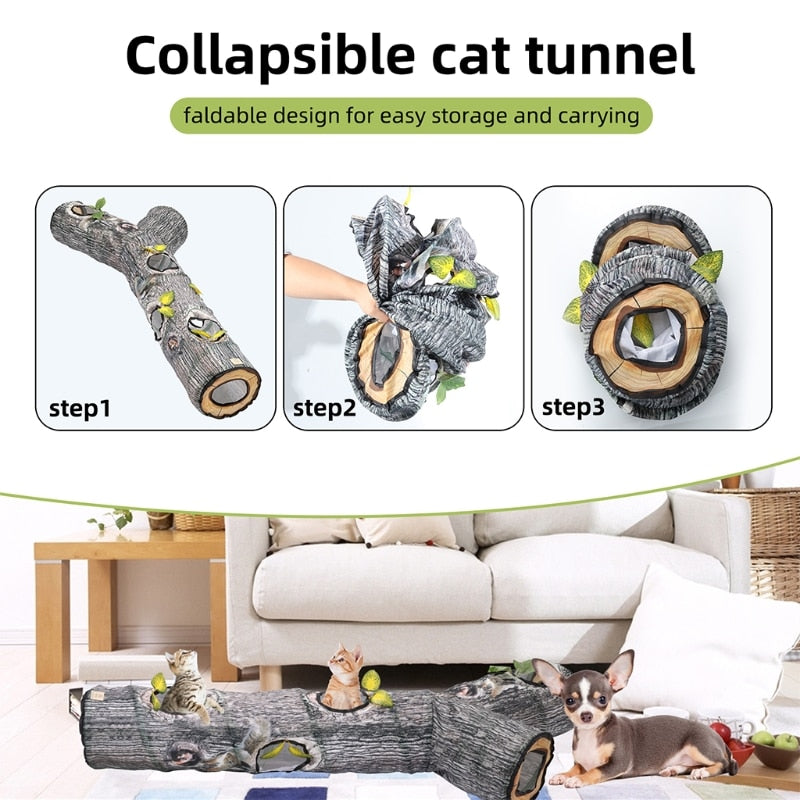 Large Collapsible Cat Tunnel