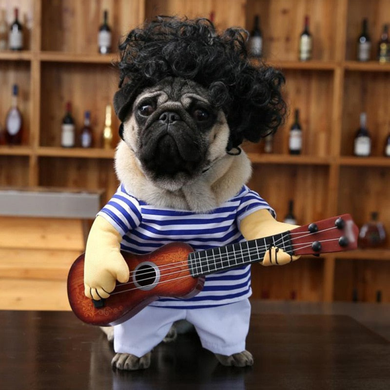 Funny Guitar Pet Dog Costume