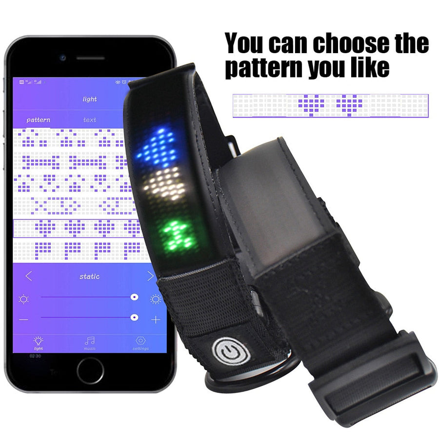 App Control Led Display Dog Collar