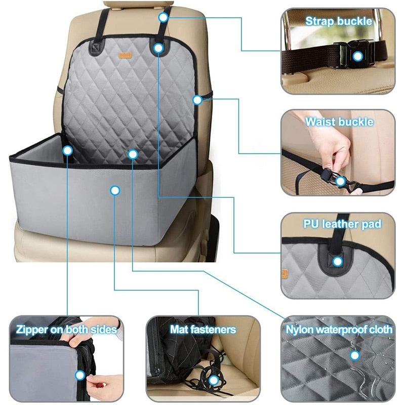 Adjustable Buckle Strap Dog Car Seat Cover