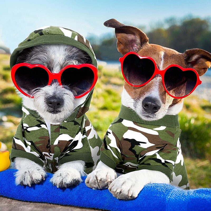 Basic Camouflage Dog Hoodies