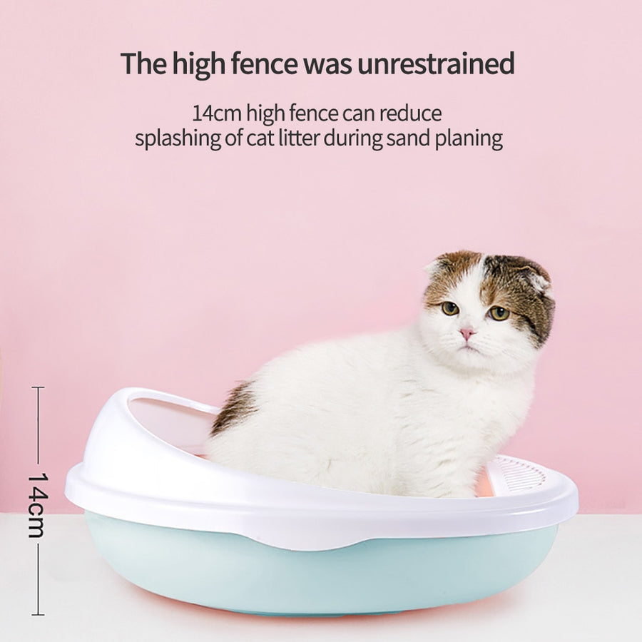 Hollow Design Anti Splash Cat Litter Box