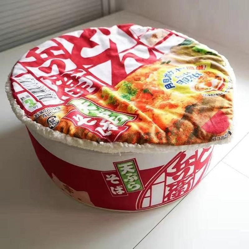 Funny Ramen Cup Noodles Dog Bed