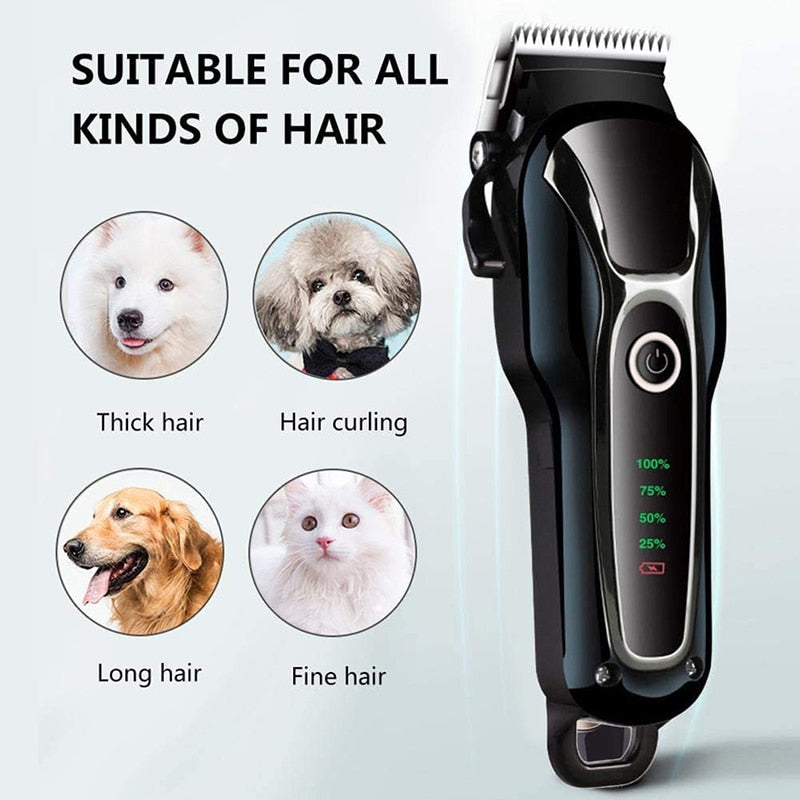 LCD Display Efficient Dog Hair Trimmer