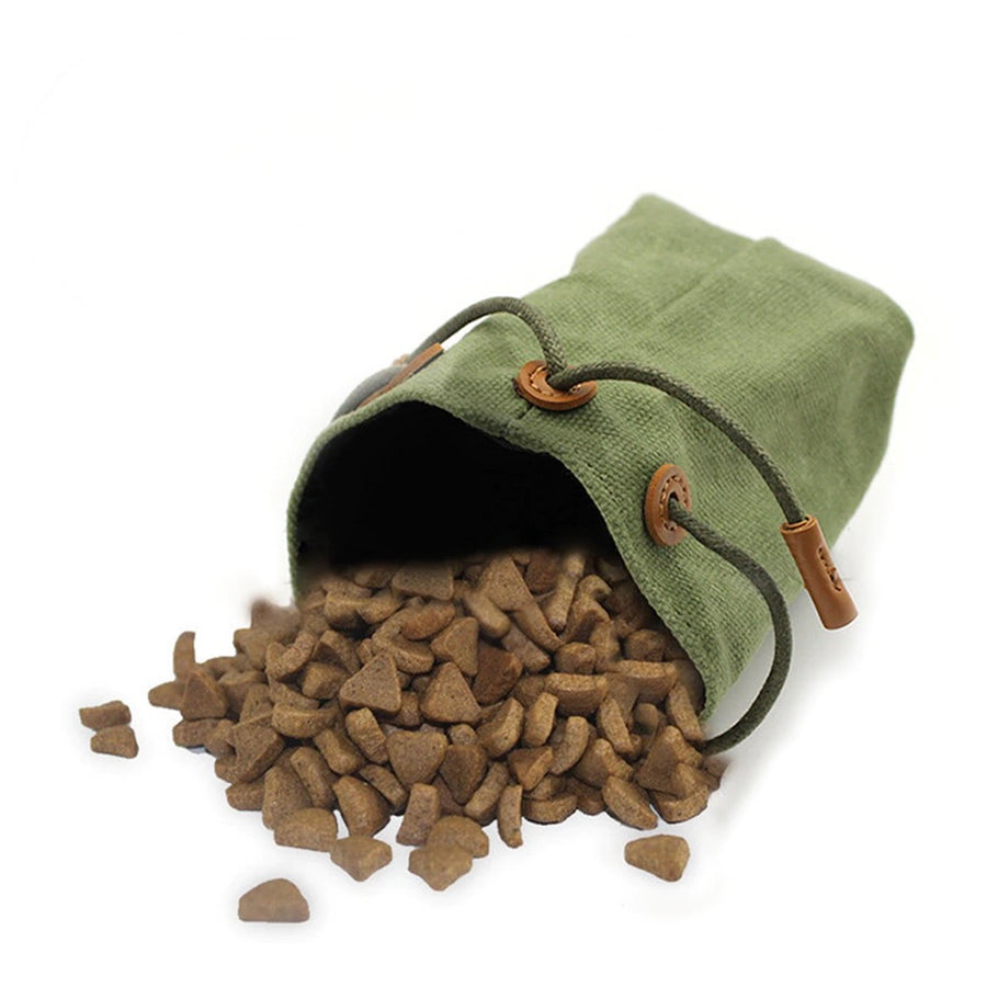 Green Pouch Dog Treat Bag