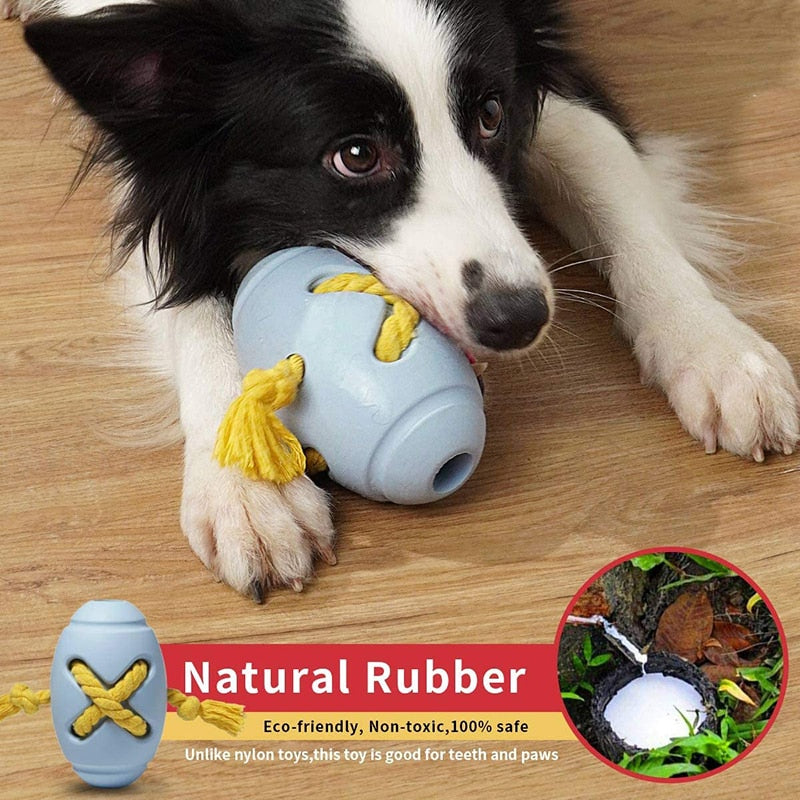 Sturdy Rubber Rope Dog Toy