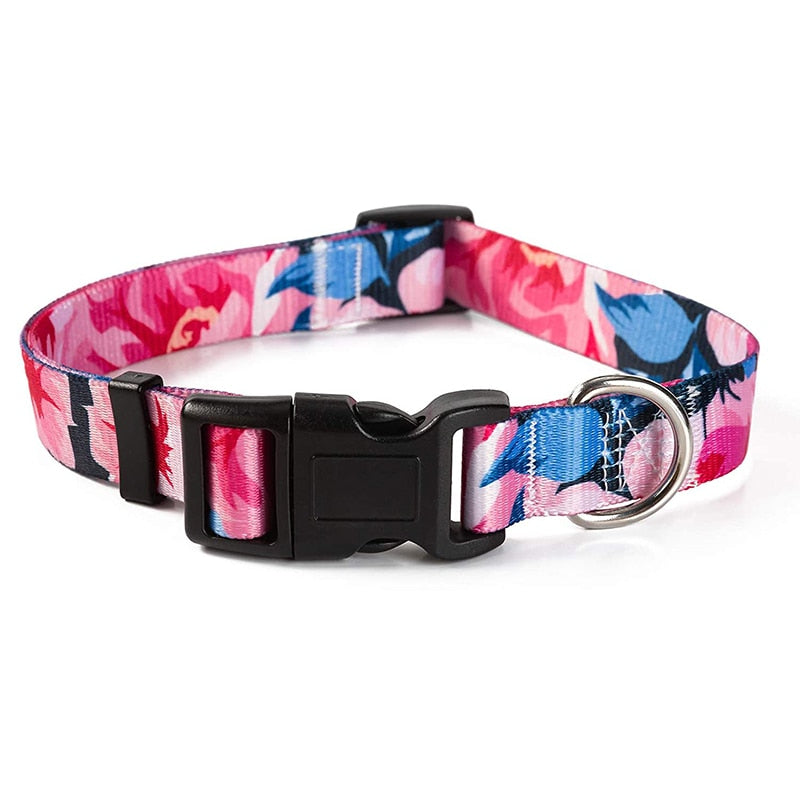 Bohemain Floral Dog Collar