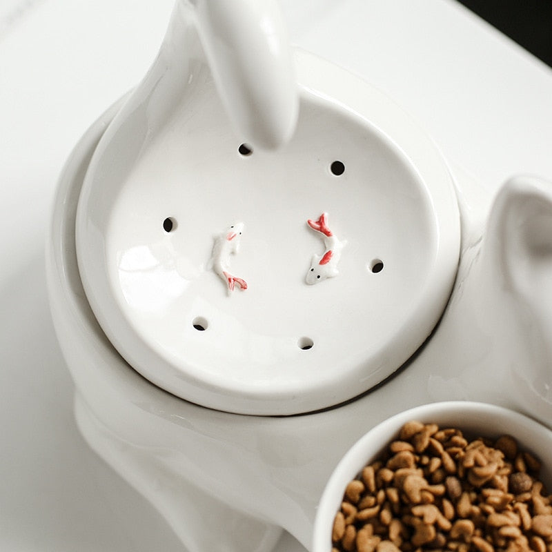 2L Ceramic Cat Water Fountain