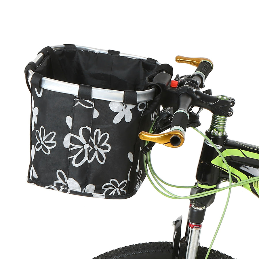 Folding Bike Black Pet Basket