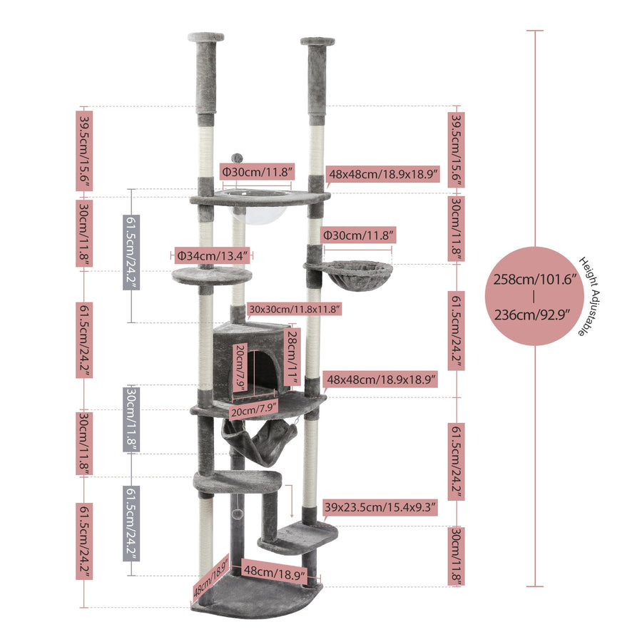 Multi Layer Platform Cat Tree Tower