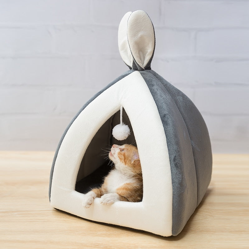 Cute Bunny Ear Cat Bed