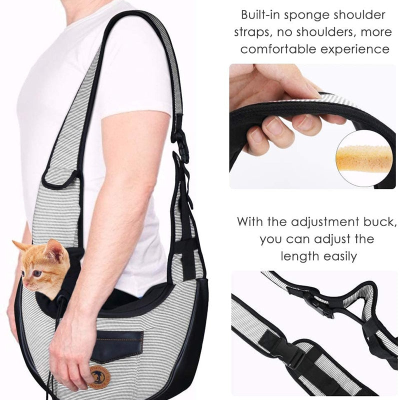 Fashion Padded Straps Dog Bag