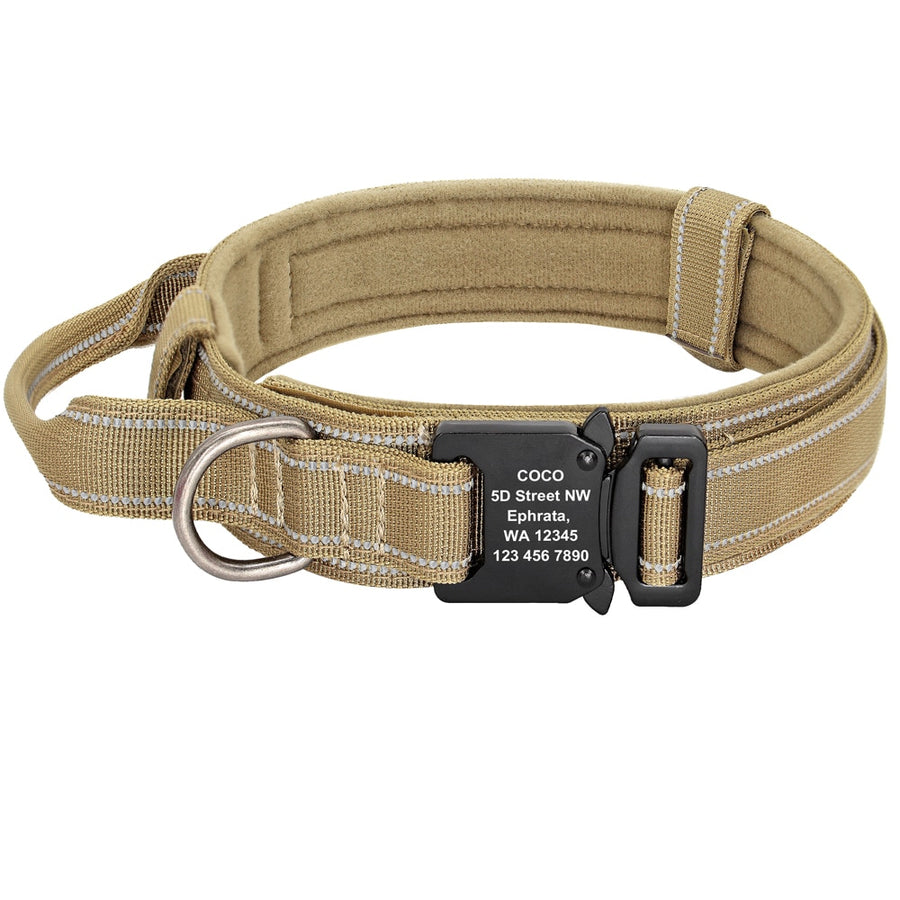 Brown Military Tactical Dog Collar