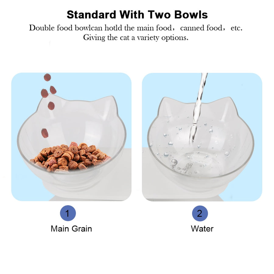 Raised Stand Double Pet Bowl