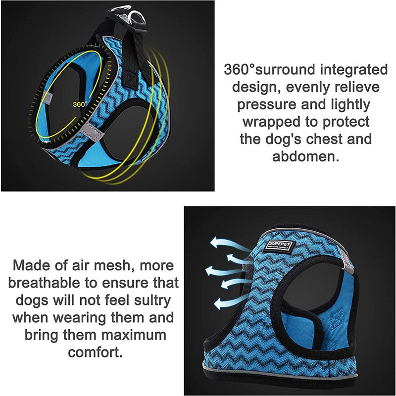 360° Surround Integrated Dog Harness