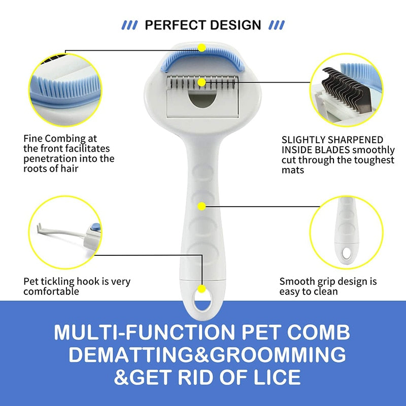 Multifunctional Dog 2 In 1 Comb Rake