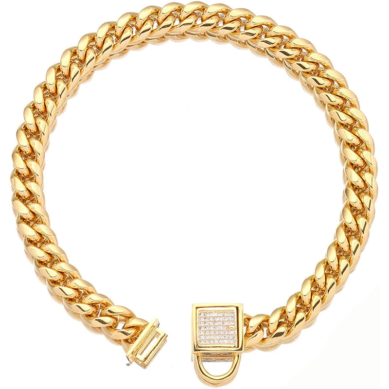 Heavy Duty Cuban Link Dog Collar