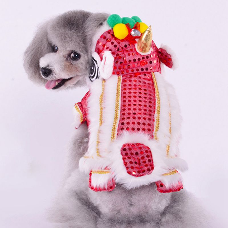 Lion Dance Dog Costume