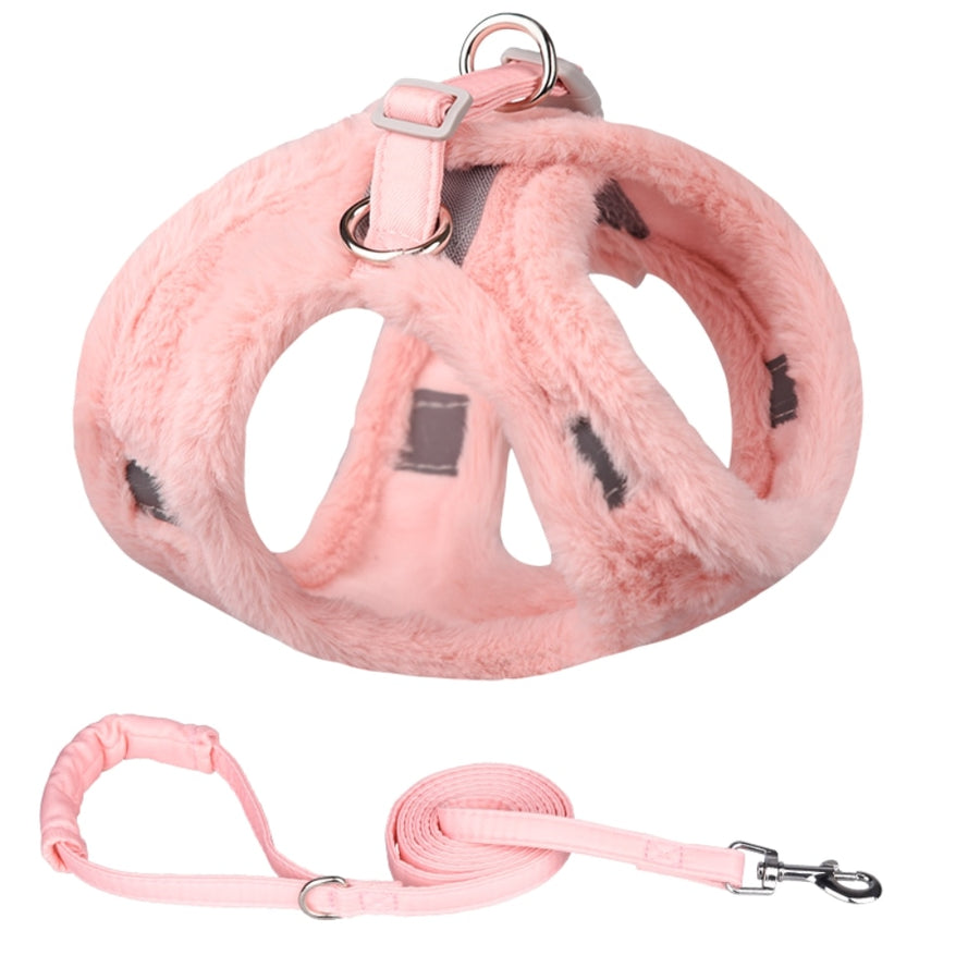 Winter Warm Soft Fur Dog Harnesses