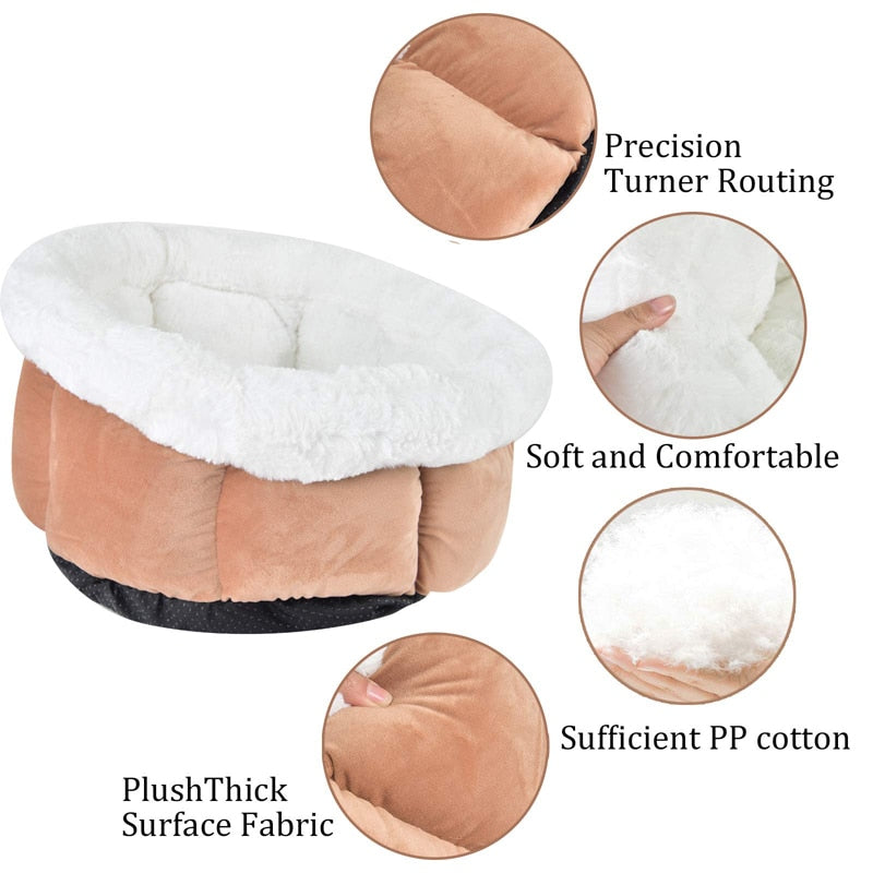 Cozy Soft Non Slip Bottom Warm Cat Bed