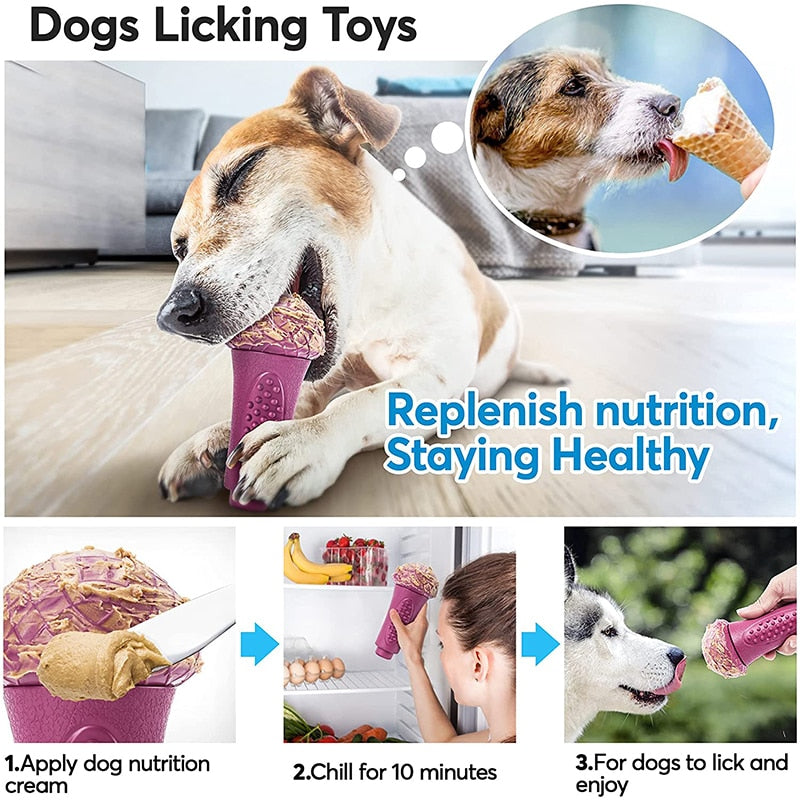 Rubber Treat Squeaker Pet Toys