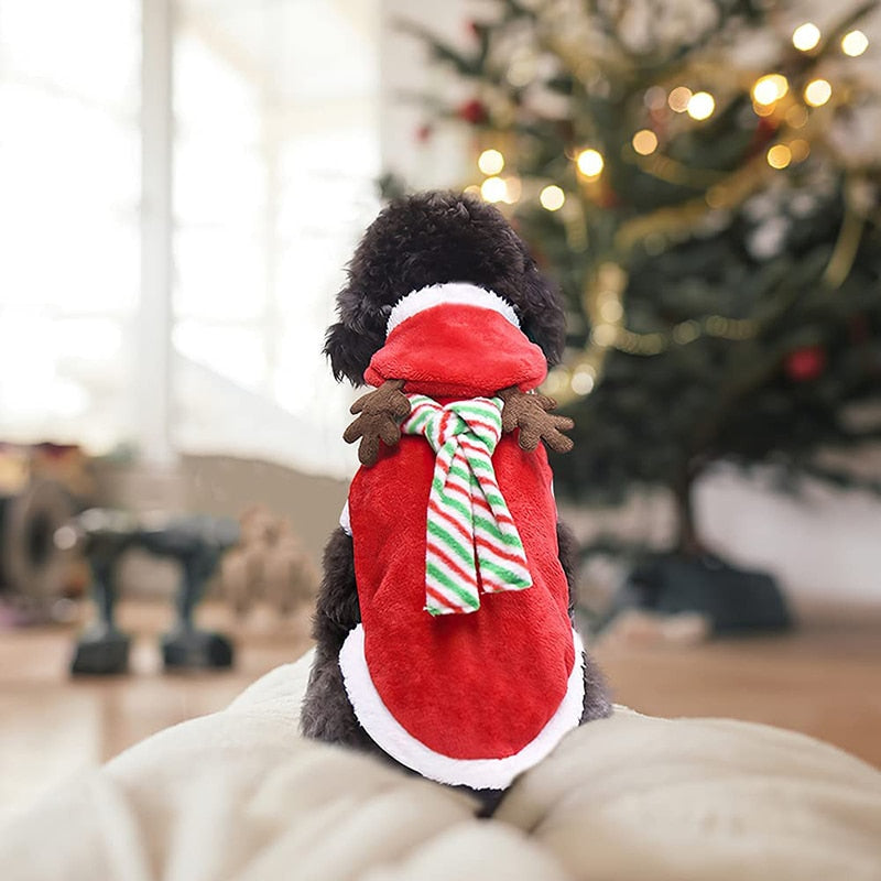 Antlers Scarf Christmas Dog Clothes