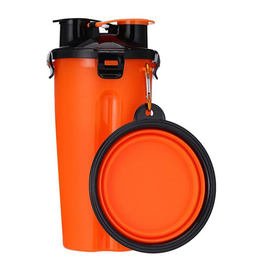 2 In 1 Portable Dog Water Bottle