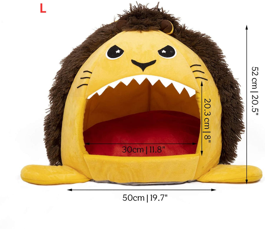 Cute Cartoon Lion Cat Bed