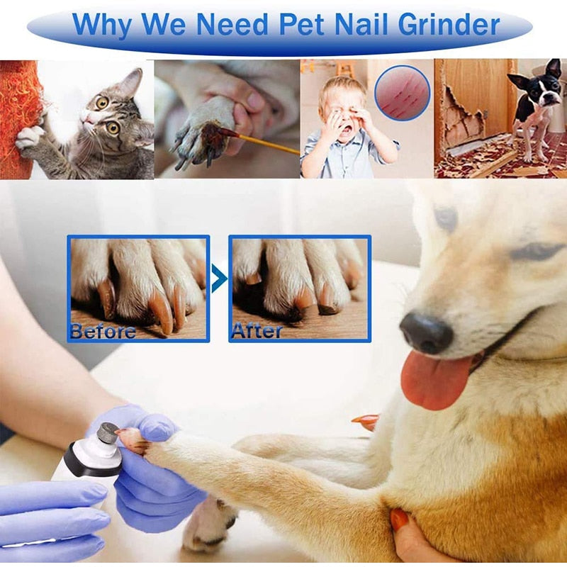 LCD 2 Speed Dog Nail Grinder