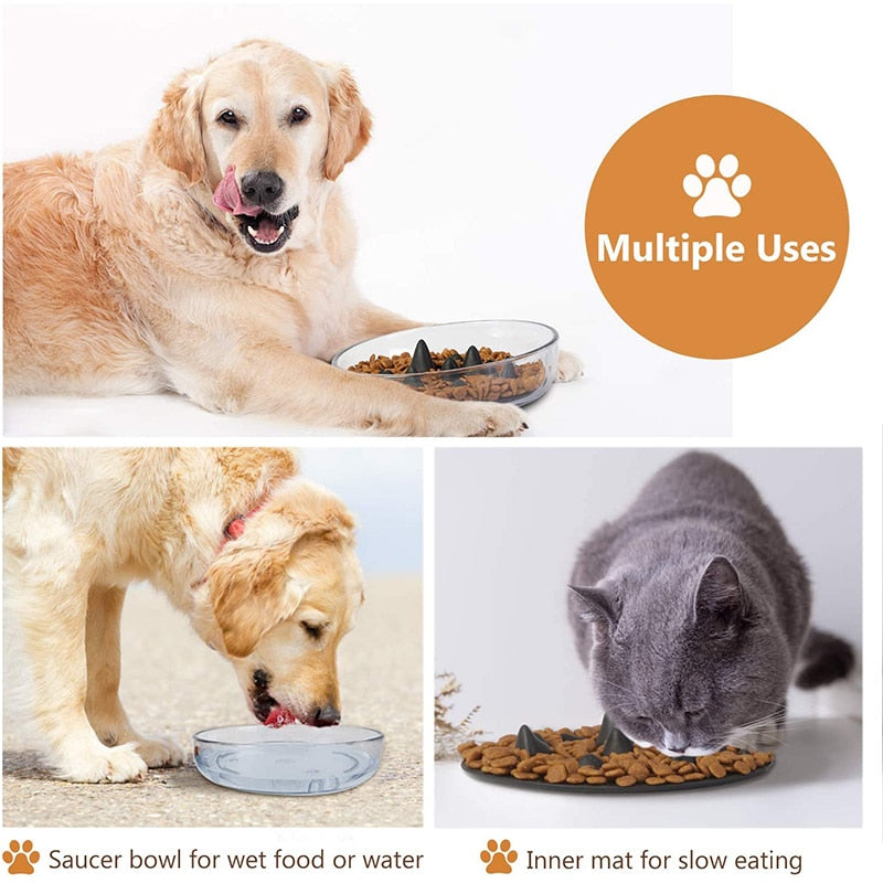 2 In 1 Soft Silicone Dog Food Bowl