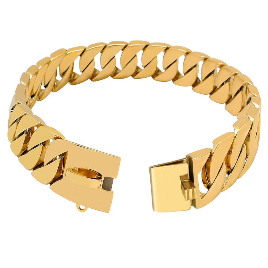 Pitbull Stainless Steel Gold Chain