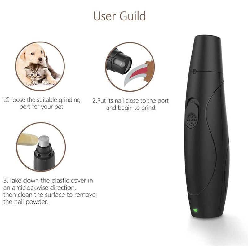 2 Speeds Professional Dog Nail Grinder