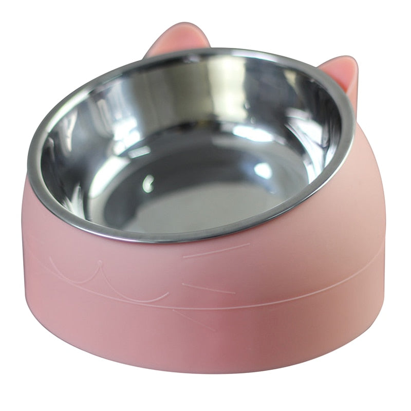 15 Degrees Raised Stainless Steel Pet Bowl