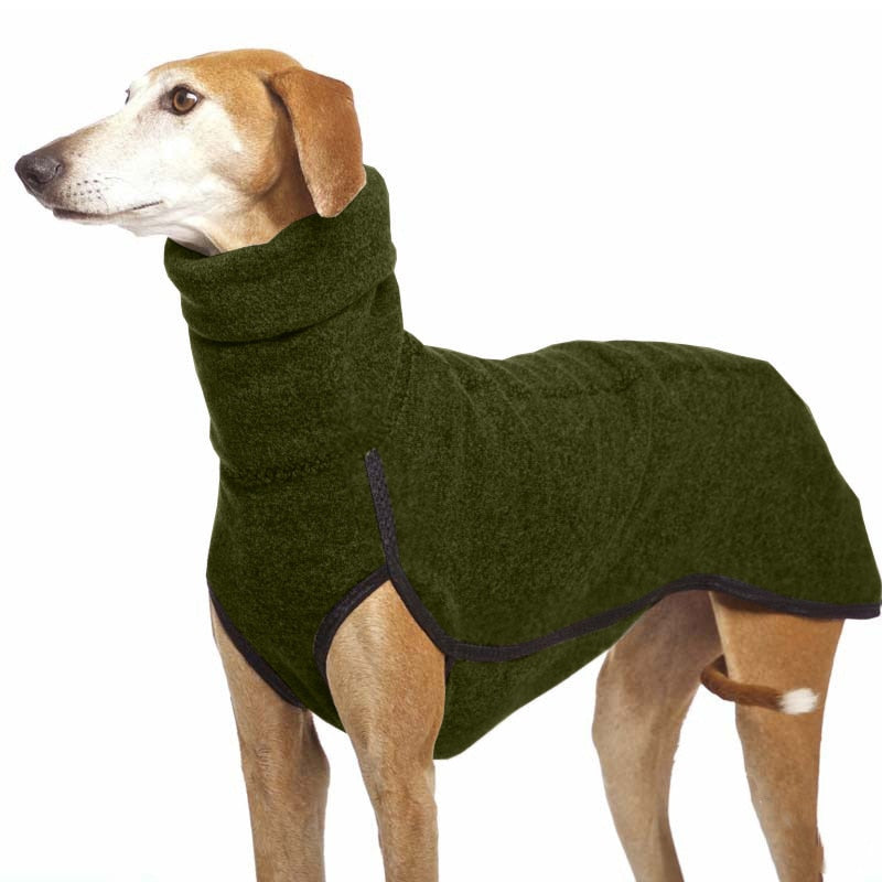 High Neck Warm Fleece Dog Coat