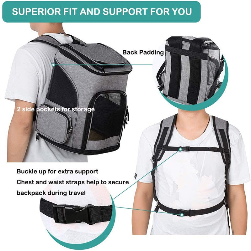 Safety Design Pet Carrier Backpack