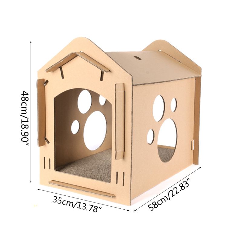 Corrugated Paper Cat House Scratch Boards