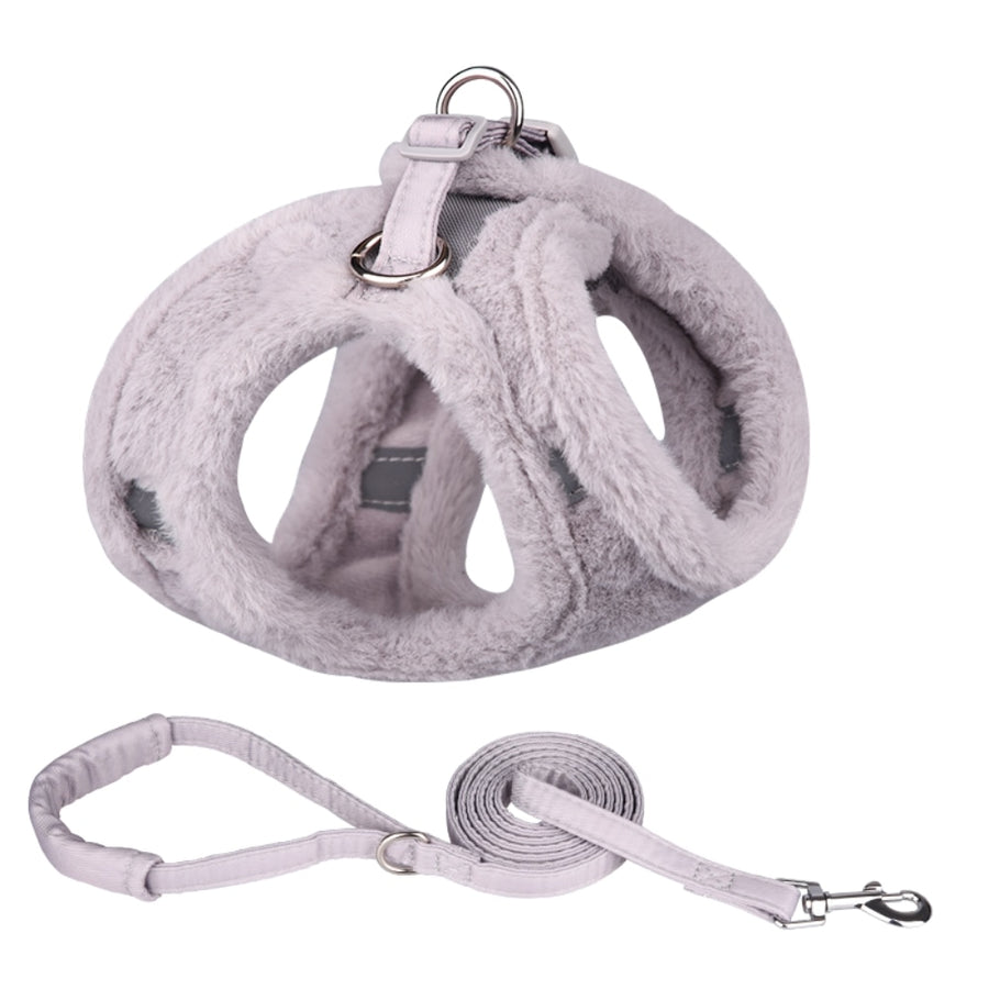 Winter Warm Soft Fur Dog Harnesses